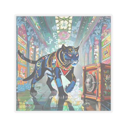 Cyber Panther's Hunt Kiss-Cut Stickers (4 Sizes)