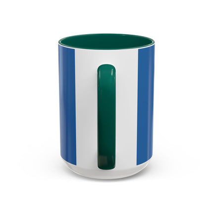 💙🌼 The Bluebell Christmas Promenade Colorful Mug – Art Deco Holiday Fantasy