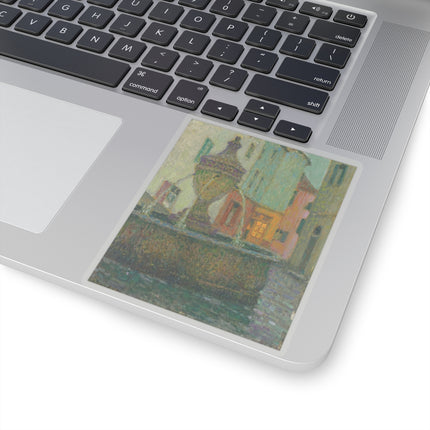 La Fontaine, Saint-Paul De Vence by Henri Le Sidaner Kiss-Cut Stickers (4 Sizes)
