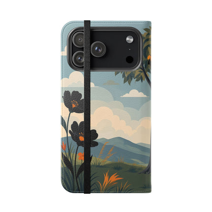 🌳🌺 The Ladies Of The Garden Swing Flip Case – Art Deco Floral Adventure