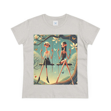 Whispers on the Spring Swing Cotton Tee