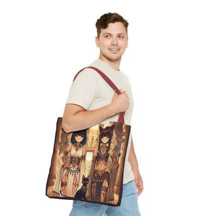 The Egyptian Priestess Cats Tote Bag – Temple Guardians & Ancient Grace