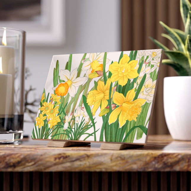 Daffodil by Tanigami Kônan Ceramic Tile