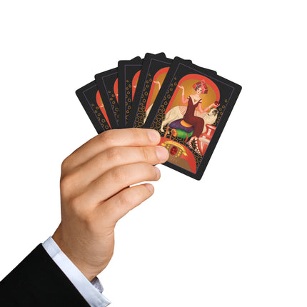 January & Garnet (from the Gem Series) by Sofia Chiostri Playing Cards