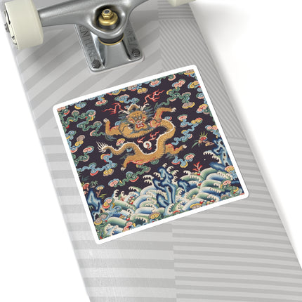 Rank Badge with Dragon with Deer Hooves Kiss-Cut Stickers (4 Sizes)