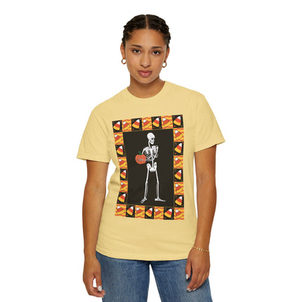 Candy Corn Skeleton Unisex Garment-Dyed T-shirt