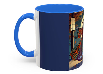 Court Magician with Ghost Butterflies Colorful Mugs (11oz, 15oz)