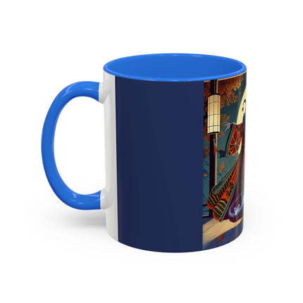 Court Magician with Ghost Butterflies Colorful Mugs (11oz, 15oz)