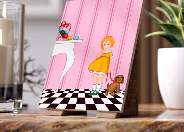 Easter Joy in Deco Hues Ceramic Tile