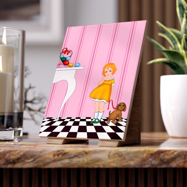 Easter Joy in Deco Hues Ceramic Tile