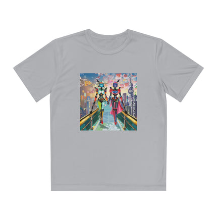 Cyber Punk Robot Models Youth Competitor Tee