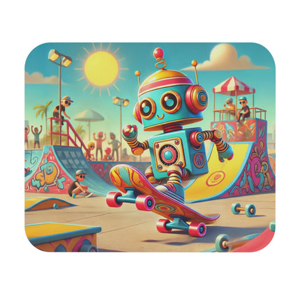 The Skate Park Robot Mouse Pad – Action, Energy & Retro Fun