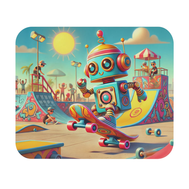 The Skate Park Robot Mouse Pad – Action, Energy & Retro Fun