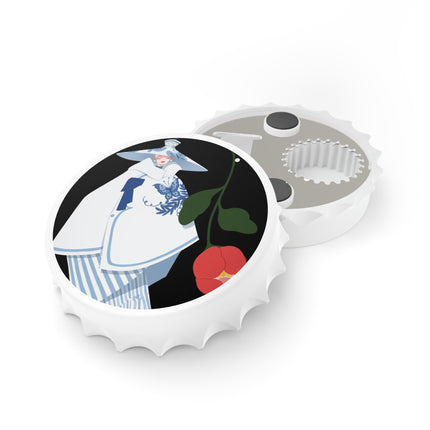 Blue & White Porcelain Geisha Bottle Opener – Quiet Elegance & Timeless Grace