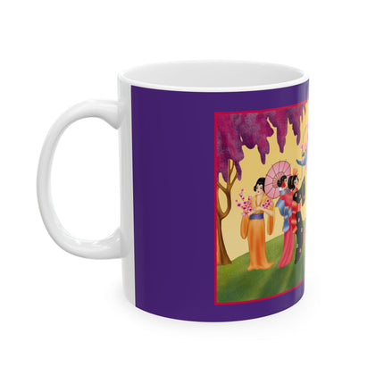 A Dance of Colors and Serenity by Carlo Chiostri Ceramic Mug 11oz