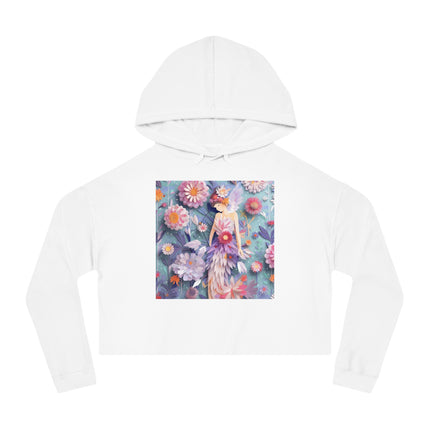 Aster Fairy Women’s Cropped Hooded Sweatshirt