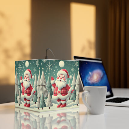 Santa's Joyful Christmas Light Cube