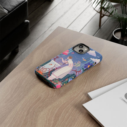 🐠🌸 The Enchanted Aquarium Garden Phone Case – Art Deco Underwater Fantasy