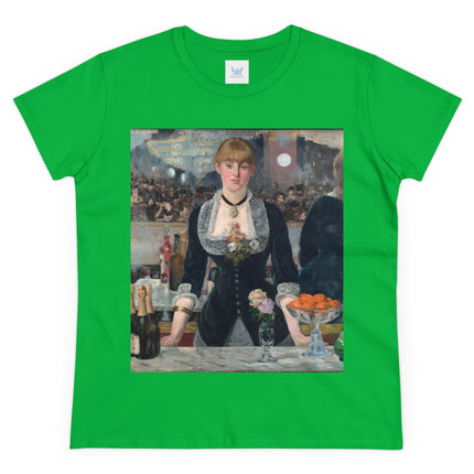A Bar at the Folies-Bergère by Edouard Manet Women's Midweight Cotton Tee