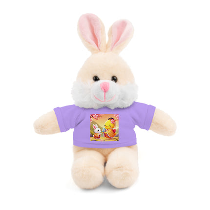 Whimsical Springtime Exchange Stuffed Animals with Tee