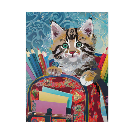 Whiskered Wanderings Matte Canvas, Stretched, 0.75"