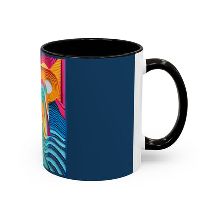 Surfing Zebra Colorful Mugs (11oz, 15oz)