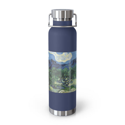Olive Trees by Vincent Van Gogh Copper Vacuum Insulated Bottle, 22oz