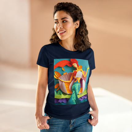 Charming Mermaid Women's Midweight Cotton Tee