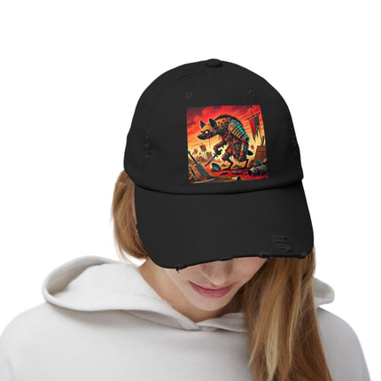 The Cunning Scavenger Unisex Distressed Cap