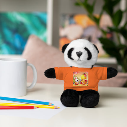 Whimsical Springtime Exchange Stuffed Animals with Tee