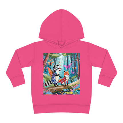 Whimsical Woodland Toddler Pullover Fleece Hoodie