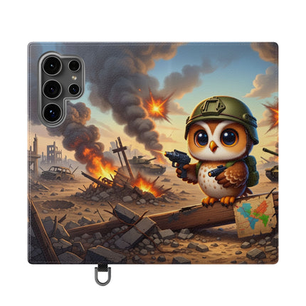🦉🌟 The Owl on the Front Lines Flip Case – Courage & Quiet Strength