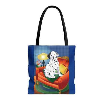 A Dalmatian's Cozy Corner Tote Bag (AOP)