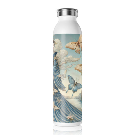 Butterfly Empress Slim Water Bottle 20oz – Graceful Butterflies & Timeless Elegance