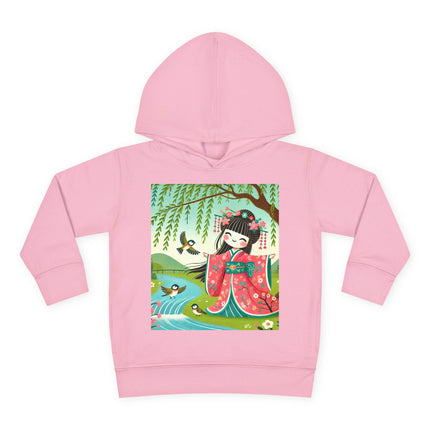 Sparrow Dance Geisha Fairy Toddler Pullover Fleece Hoodie