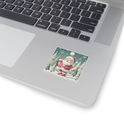 Santa's Joyful Night Kiss-Cut Stickers (4 Sizes)