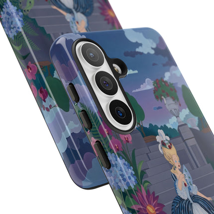 🦚🌸 The Peacock Garden Terrace Phone Case – Art Deco Floral Elegance