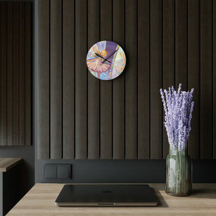 Reflections of Enchantment Acrylic Wall Clock, Round and Square