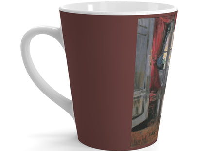View into Leopold and Marie Czihaczek's Apartment by Egon Schiele Latte Mug