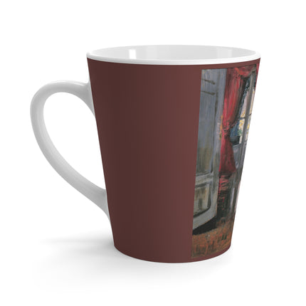 View into Leopold and Marie Czihaczek's Apartment by Egon Schiele Latte Mug