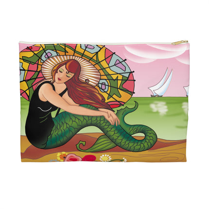 Enchanted Mermaid Accessory Pouch – Vintage Art Deco Design