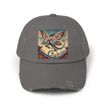 Dragon Fairy of the Temple Unisex Distressed Cap