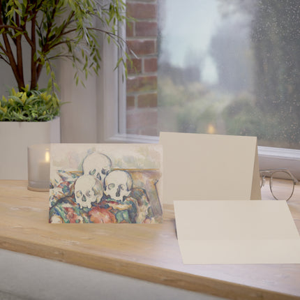 The Three Skulls by Paul Cézanne Greeting Cards (1, 10, 30, and 50pcs)