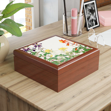 Aquilegia Flower by Tanigami Kônan Jewelry Box