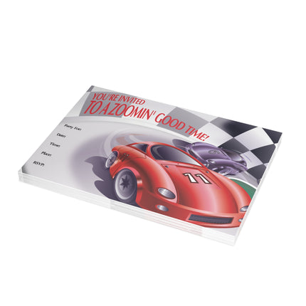 Race to the Celebration! Party Invitation! Bundles of 10, 30, 50 Pieces Available (envelopes included)