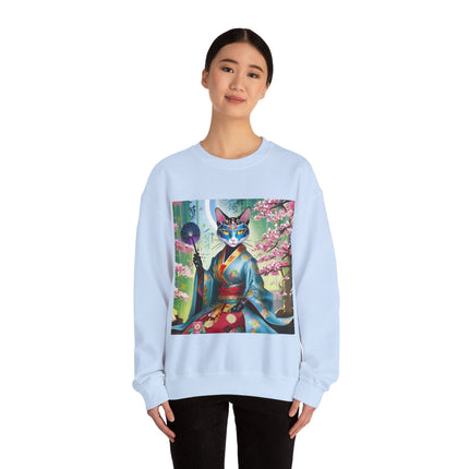 Cyberpunk Geisha Unisex Heavy Blend™ Crewneck Sweatshirt