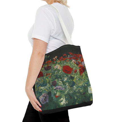 Poppies (A Study of Poppies for Carnation, Lily, Lily, Rose) by John Singer Sargent Tote Bag (AOP)