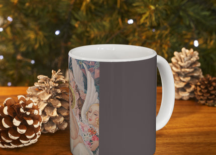 Madonna with Child Surrounded by Musical Angels by Gerda Wegener Ceramic Mug 11oz