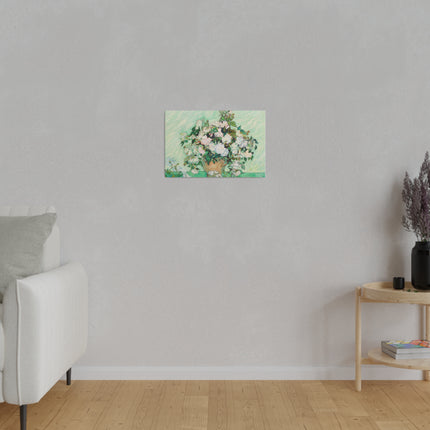 Roses by Vincent Van Gogh Matte Canvas, Stretched, 0.75"
