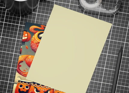 Jack-O’-Lantern Drums & The Kabuki Rabbit Postcards (envelopes included) - Bundles of 10, 30, 50 Pieces